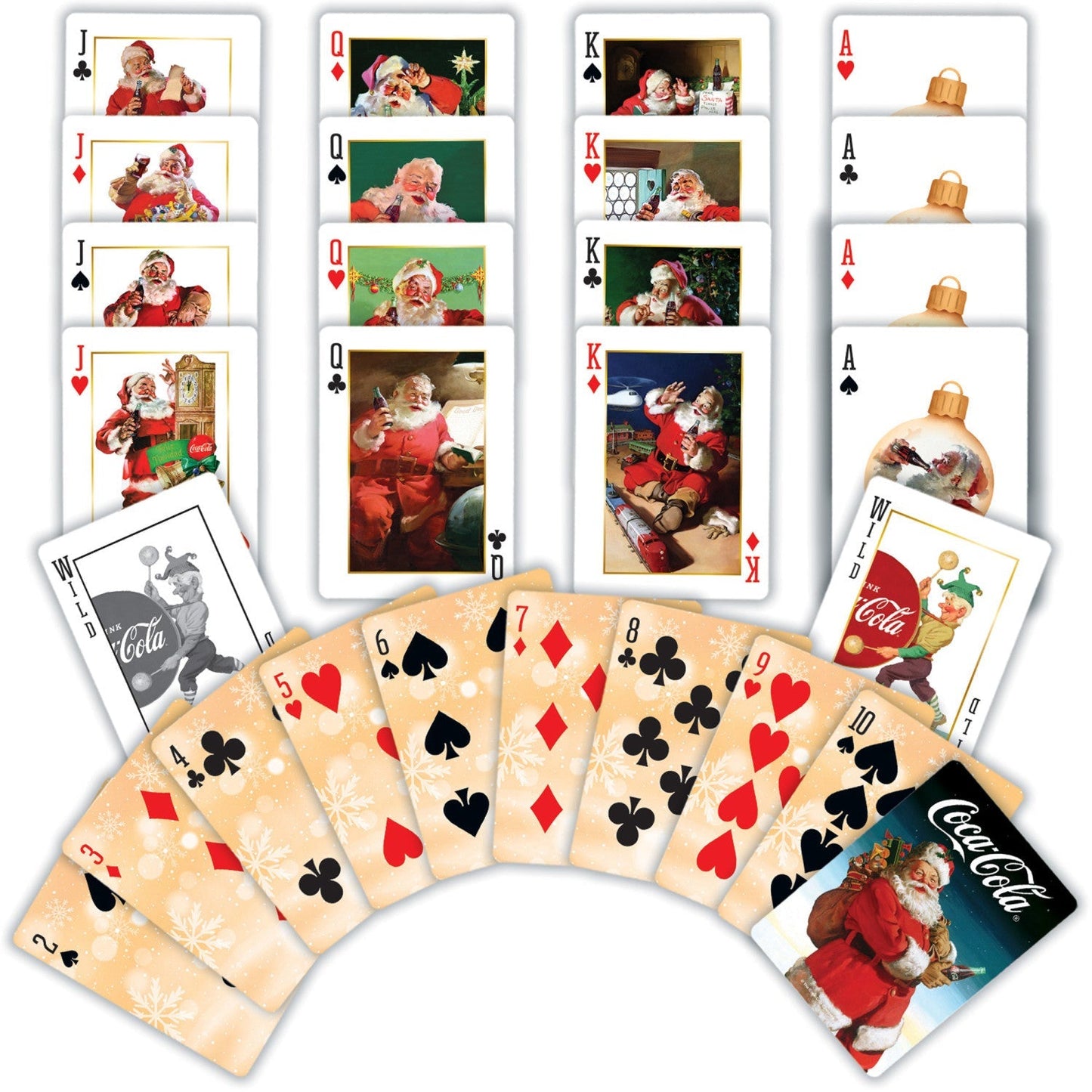 Coca-Cola Vintage Santa Playing Cards - 54 Card Deck by MasterPieces Puzzle Company INC