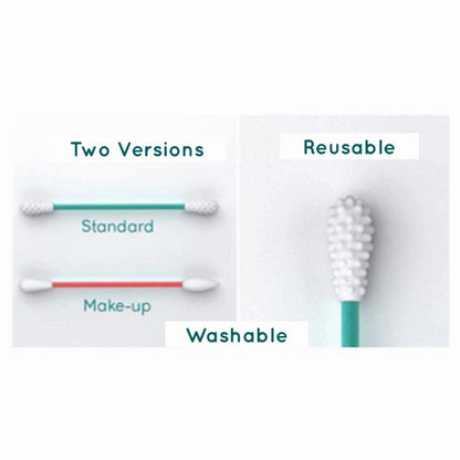 Reusable Silicone Cotton Swab -2 Pack by Choixe
