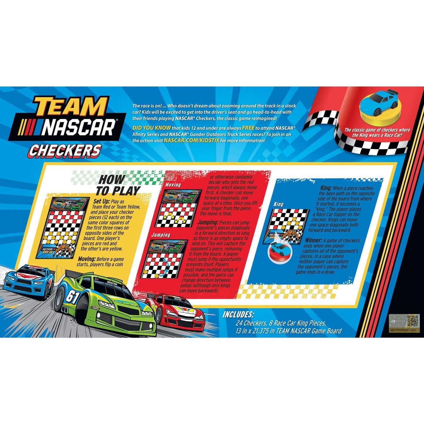 NASCAR Checkers Board Game by MasterPieces Puzzle Company INC