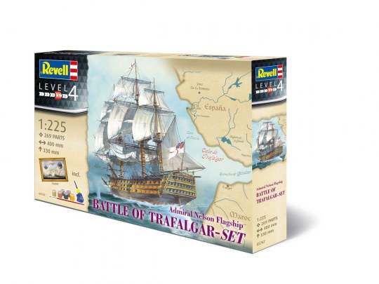 Revell 5767 1/225 HMS Victory Sailing Ship Battle of Trafalgar (includes poster)