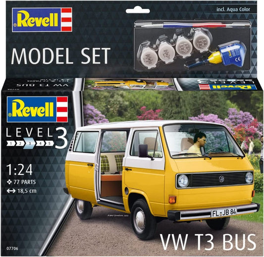 Revell 67706 1/25 VW T3 Bus w/paint & glue
