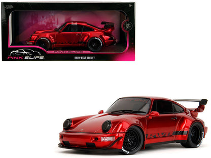RWB Body Kit Red Metallic with Black Stripes "Pink Slips" Series 1/18 Diecast Model Car by Jada  free shipping USA