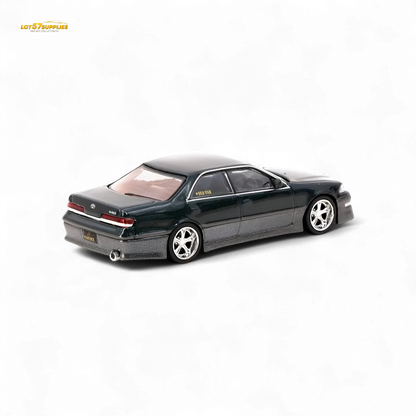Tarmac Works VERTEX Toyota Mark II JZX100 Dark Green Metallic 1:64