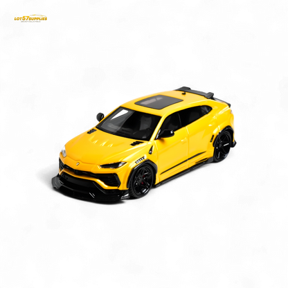 Flame Lamborghini Urus LBWK Giallo Auge Yellow 1:64