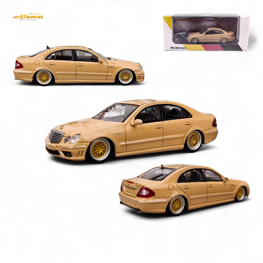 MK Model Mercedes-Benz E63 AMG W211 Lowered in Desert Yellow 1:64