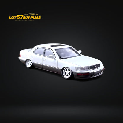 Fine works64 Lexus LS400 - White/Gray Double Stanced 1:64