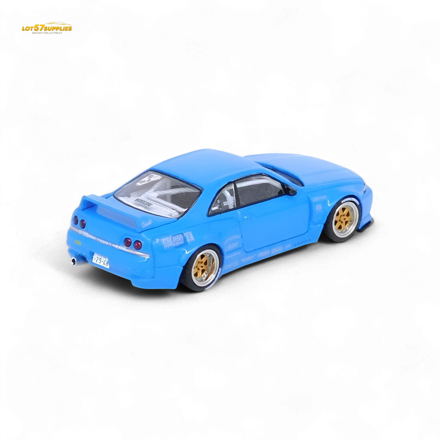 Inno64 Nissan Skyline GT-R R33 Pandem Rocket Bunny Widebody in Blue 1:64