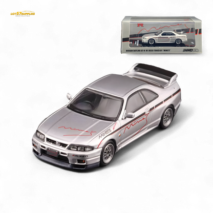 Inno64 NISSAN SKYLINE GR-R (R33) "Tuned by Mine's" Silver 1:64