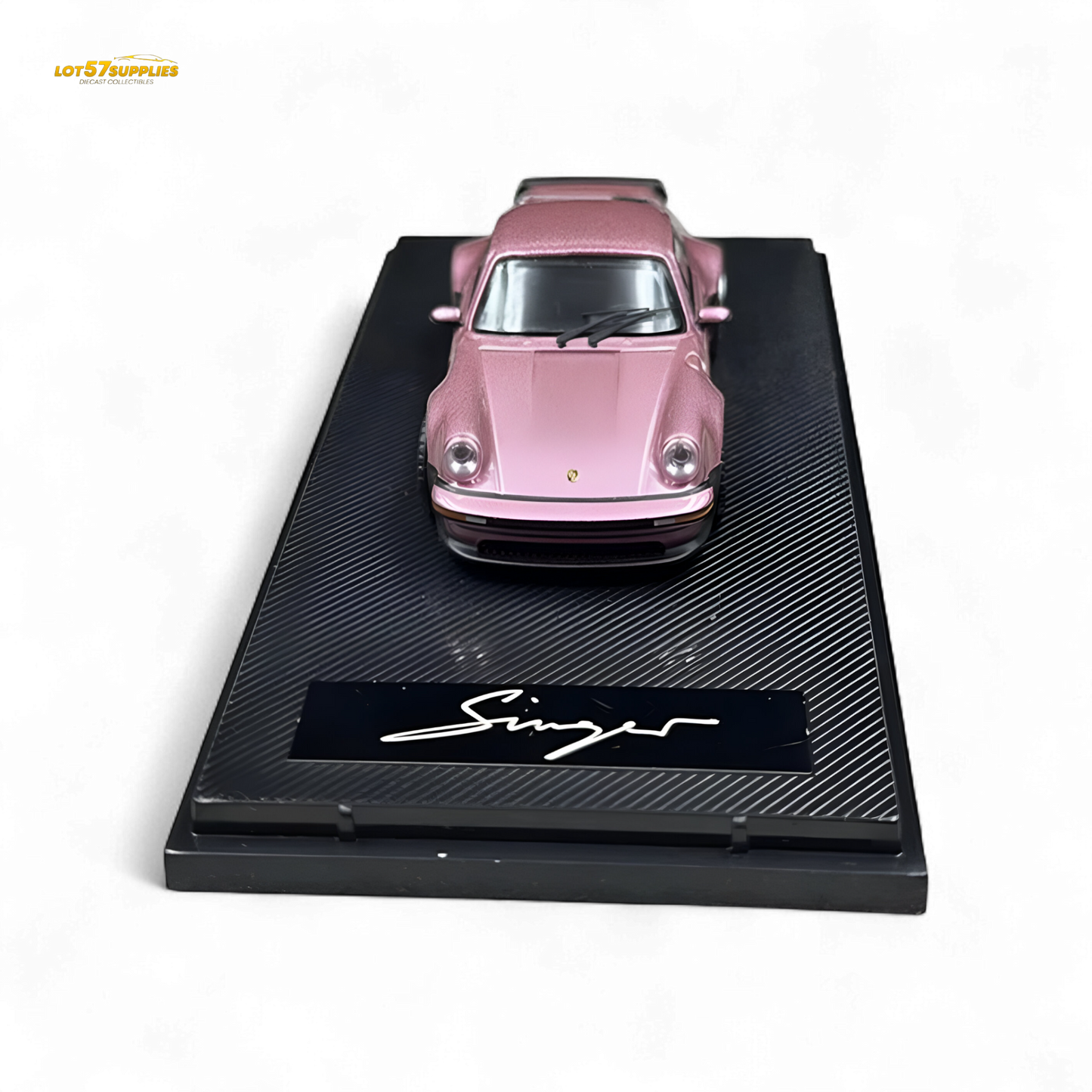 HobbyFans Porsche Singer 930 Turbo Study Ghost Player Custom Pink 1:64