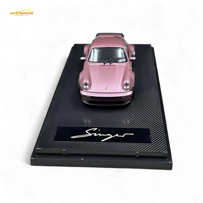 HobbyFans Porsche Singer 930 Turbo Study Ghost Player Custom Pink 1:64