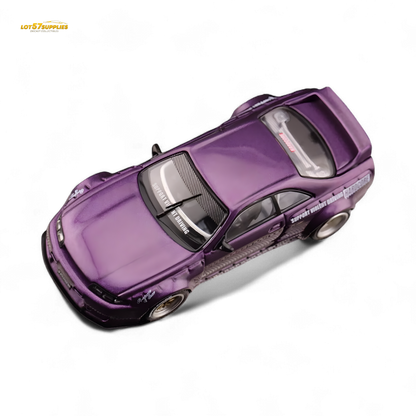 Inno64 NISSAN SKYLINE GT-R (R33) "PANDEM ROCKET BUNNY" Purple 1:64