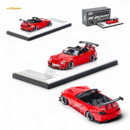 Microturbo Honda S2000 Roadster Pandem Rocket Bunny Aero Kit in Red 1:64