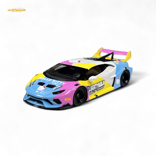 Flame Huracan LP610-4 LWBK WideBody Resin - HELLO K I T T Y LBWK 1:64