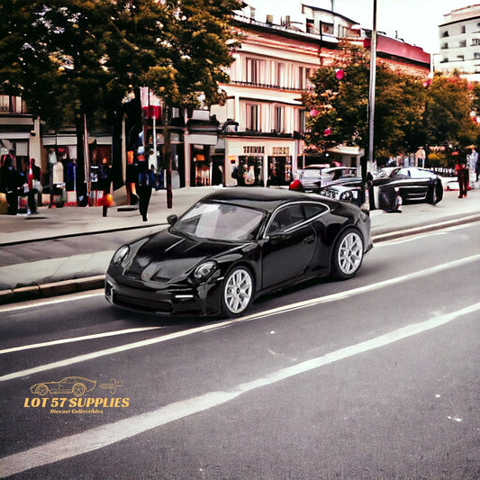 Mini GT 1:64 Porsche 911 (992) GT3 Touring Black #606 1:64 MGT0606