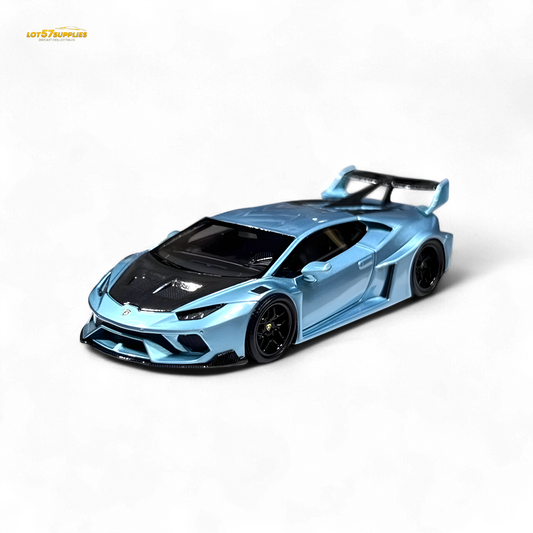 Flame Huracan LP610-4 LWBK WideBody Resin - ICE BLUE LBWK 1:64