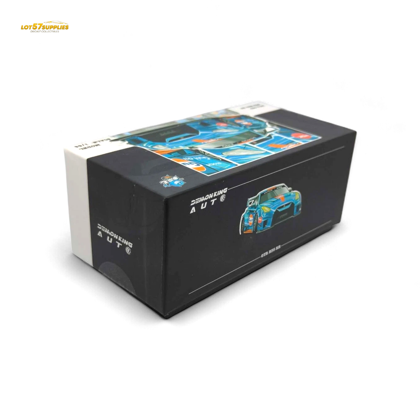 Demon King Auto LBWK Nissan GTR35 - Chrome Gulf 1:64