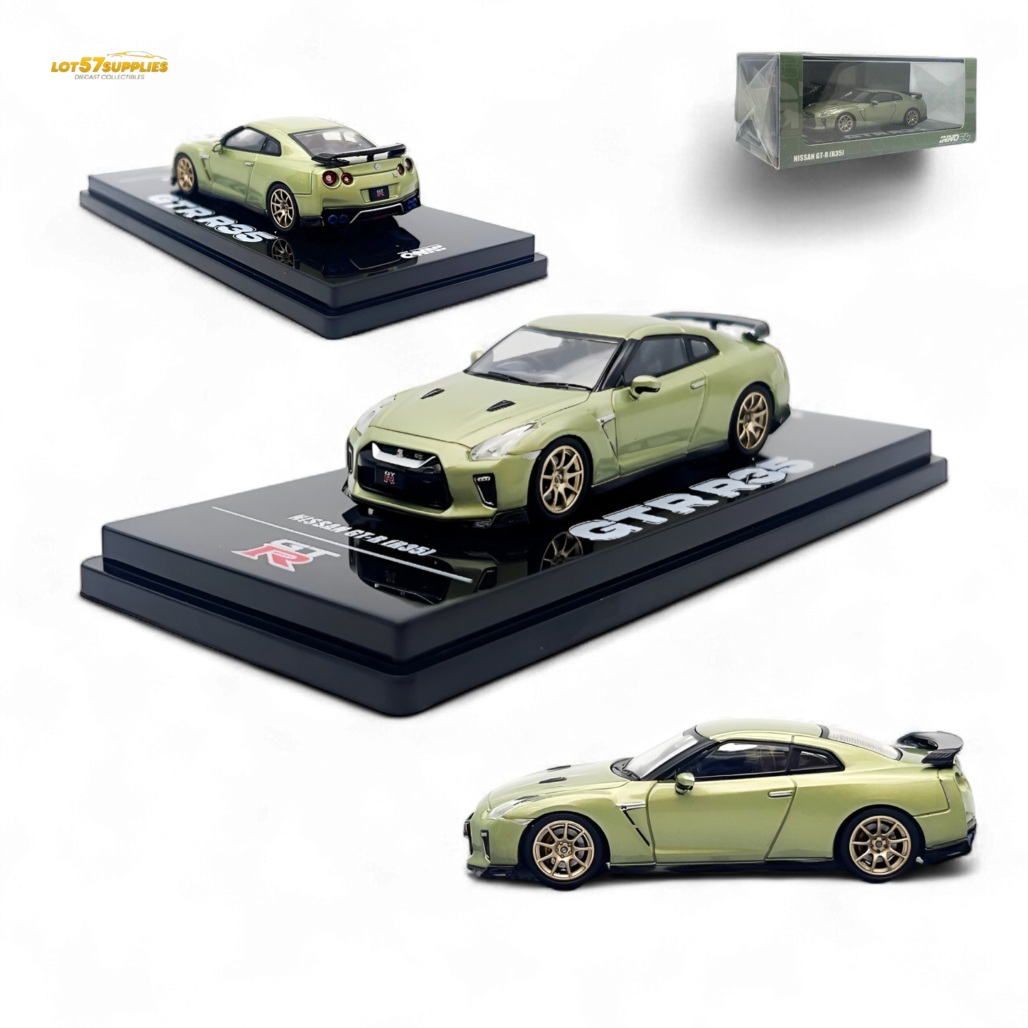 Inno64 Nissan Skyline GT-R R35 Millenium Jade 1:64 IN64-R35-MJADE