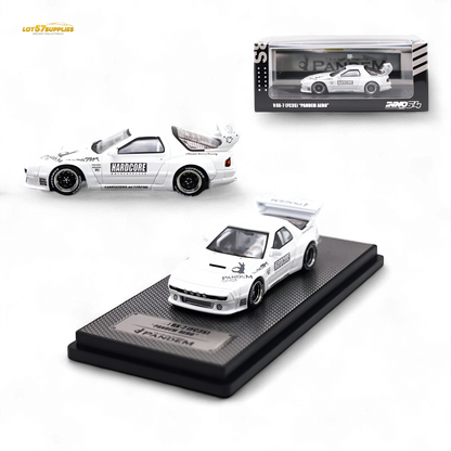 Inno64 MAZDA RX7 (FC3S) "PANDEM AERO" Hardcore Widebody Kit White 1:64