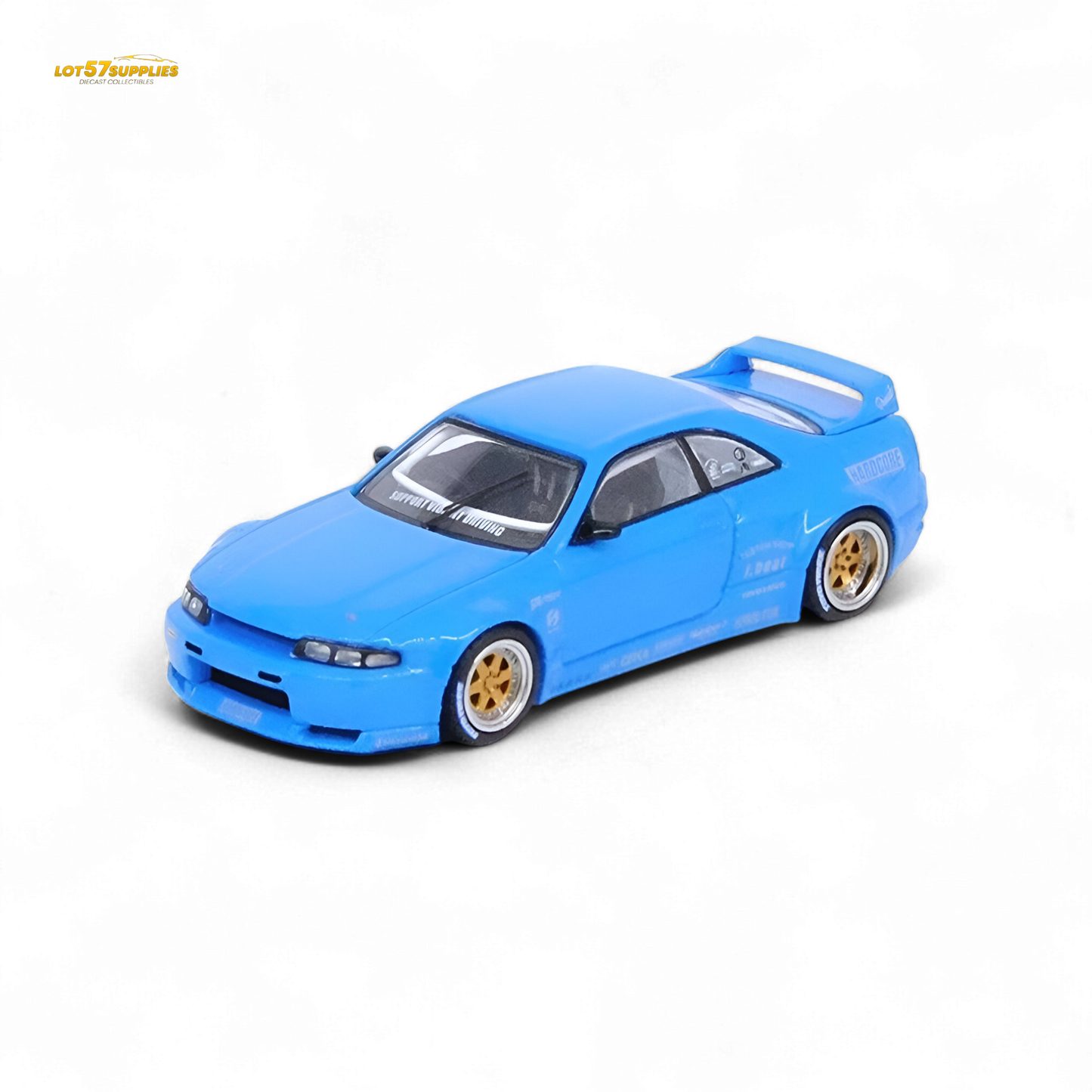 Inno64 Nissan Skyline GT-R R33 Pandem Rocket Bunny Widebody in Blue 1:64