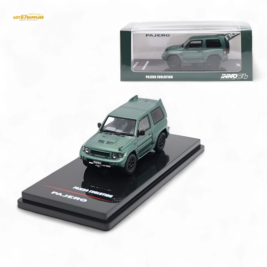 Inno64 MITSUBISHI PAJERO EVOLUTION Satin Green 1:64