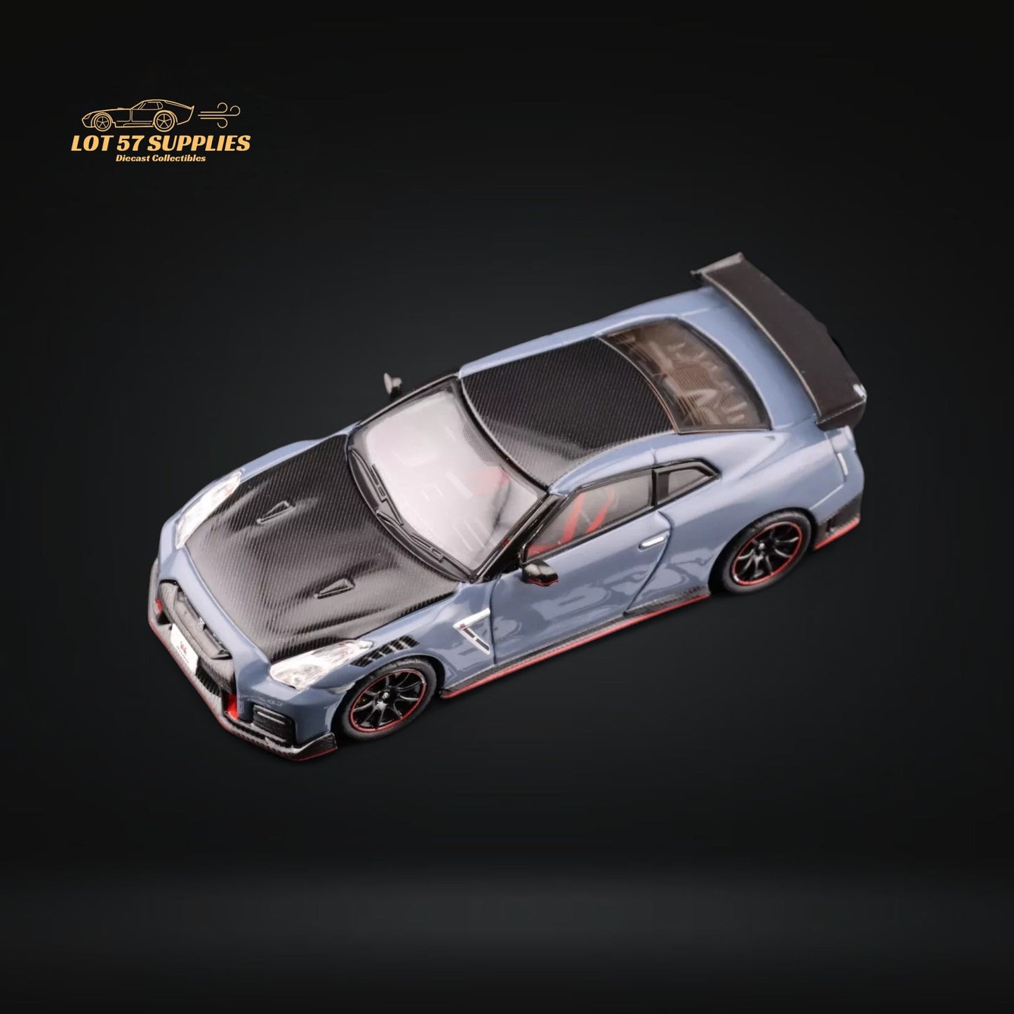 INNO64 Nissan Skyline GT-R R35 Nismo Stealth Gray 1:64