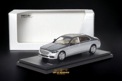 AR BOX Mercedes-Benz Maybach W223 Grey/Hightech Silver 1:64