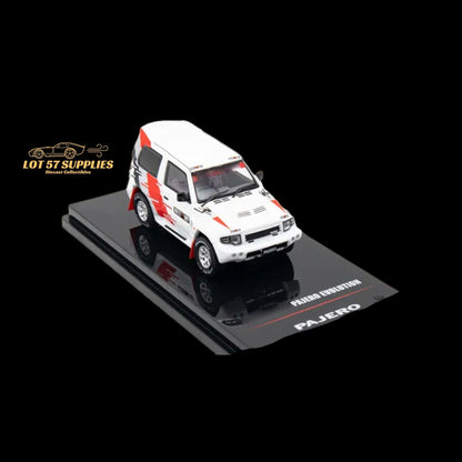 Inno64 Mitsubishi Pajero Evolution "RALLIART" in White 1:64 IN64-EVOP-RAWHI