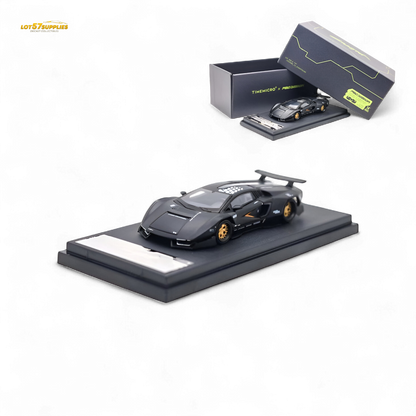 TimeMicro × PSC DESIGN Countach - Black 1:64 TM647701