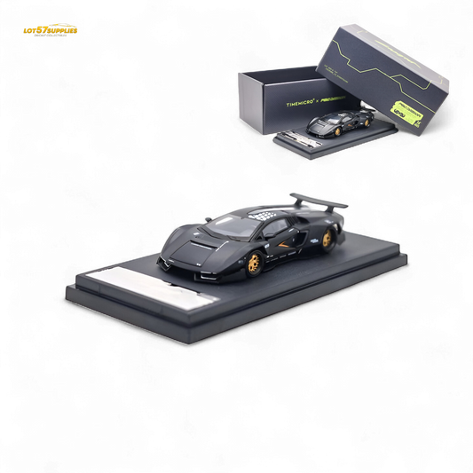 TimeMicro × PSC DESIGN Countach - Black 1:64 TM647701