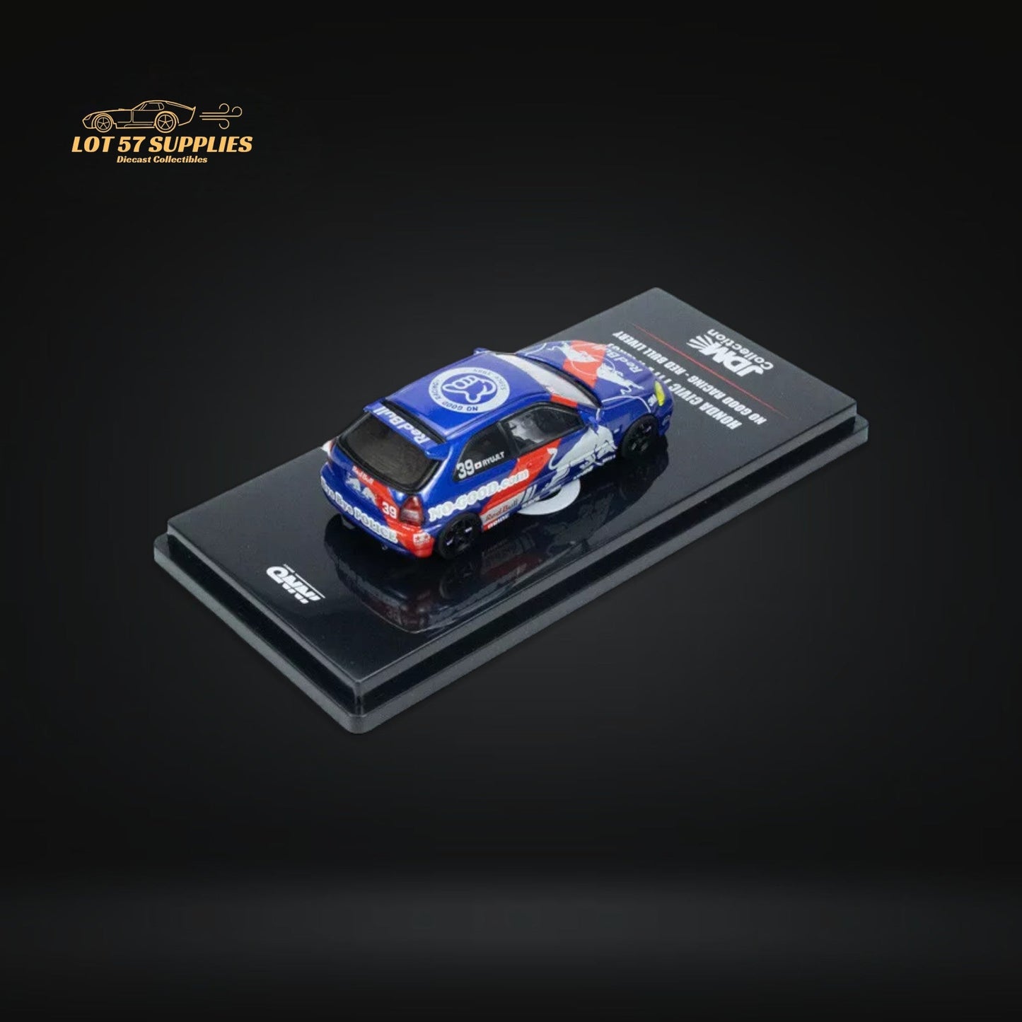 INNO64 Honda Civic Type-R EK9 NO GOOD RACING Red Bull Livery 1:64
