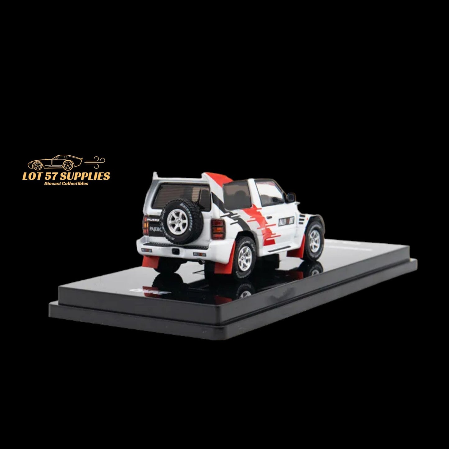 Inno64 Mitsubishi Pajero Evolution "RALLIART" in White 1:64 IN64-EVOP-RAWHI