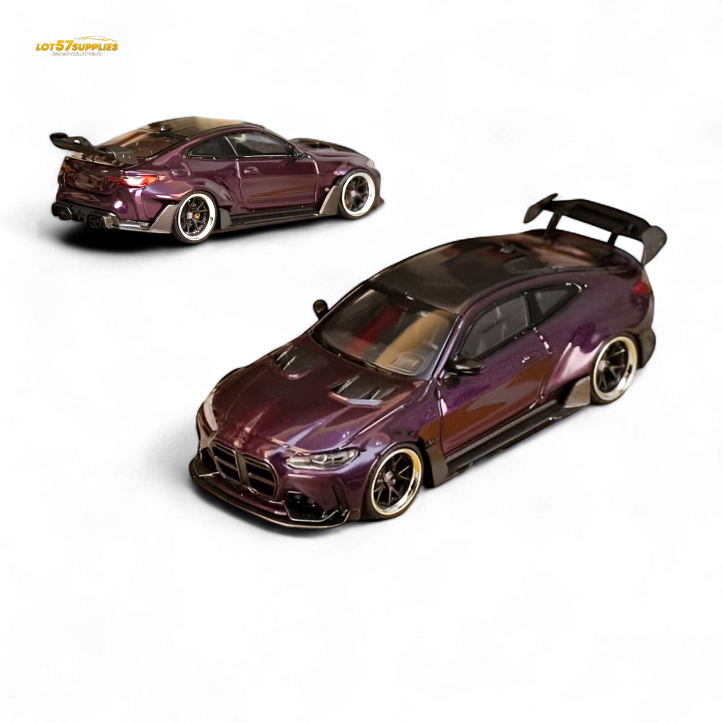 Street Weapon BMW M4 G82 Widebody - Dark Purple Special Edition 1:64