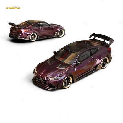 Street Weapon BMW M4 G82 Widebody - Dark Purple Special Edition 1:64