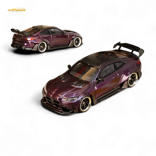 Street Weapon BMW M4 G82 Widebody - Dark Purple Special Edition 1:64