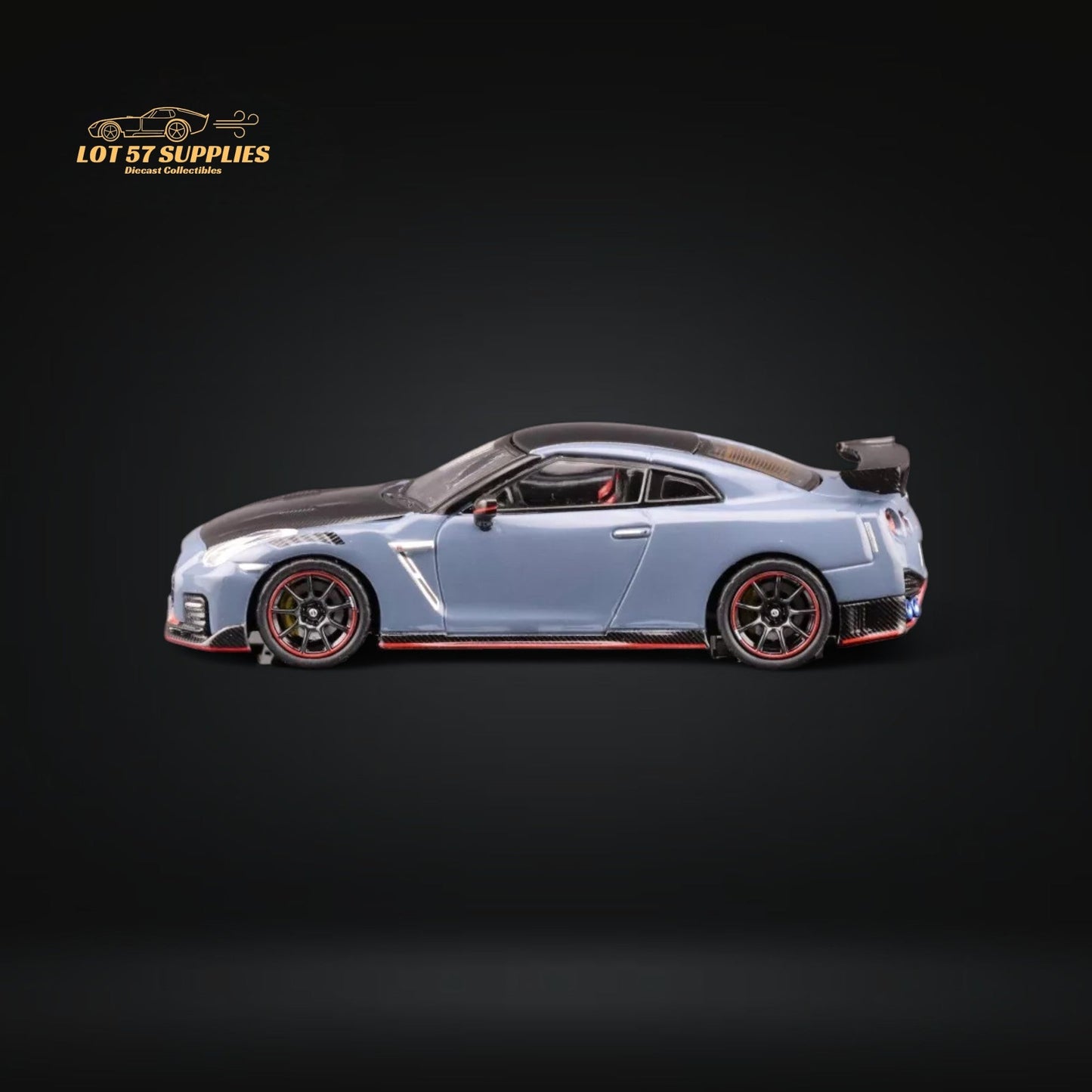 INNO64 Nissan Skyline GT-R R35 Nismo Stealth Gray 1:64