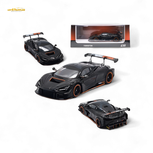 CM MODEL McLaren 720SGT3X - Black 1:64