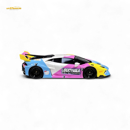 Flame Huracan LP610-4 LWBK WideBody Resin - HELLO K I T T Y LBWK 1:64