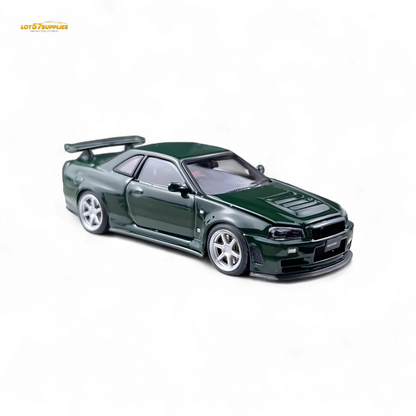 PGM Nissan GTR R34 Z-TUNE - British Green 1:64 Ordinary