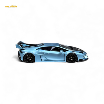 Flame Huracan LP610-4 LWBK WideBody Resin - ICE BLUE LBWK 1:64