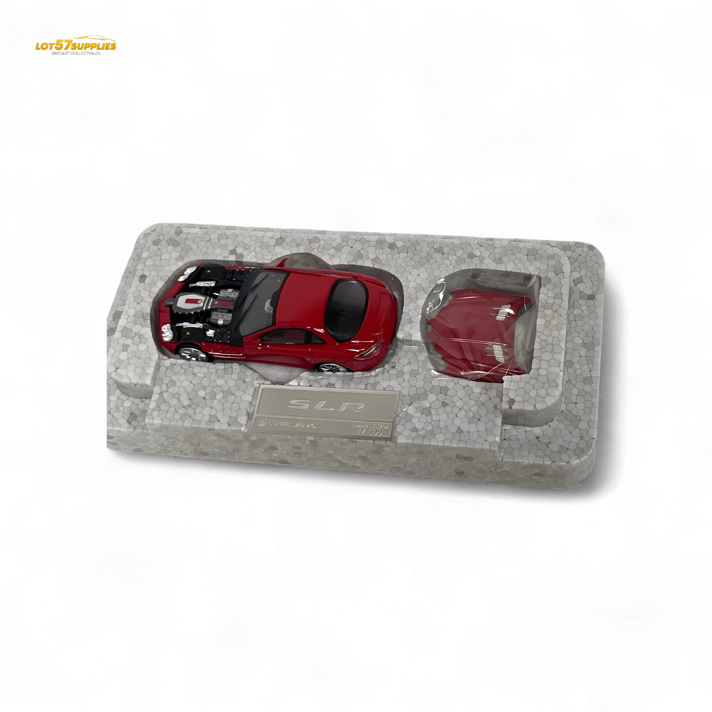 Street Weapon Mercedes Benz McLaren SLR in Red With Detachable Hood 1:64