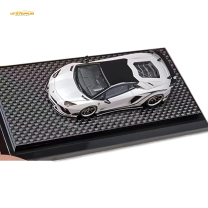 YM Model Lamborghini Aventador S Advance Edition Rowen White 1:64
