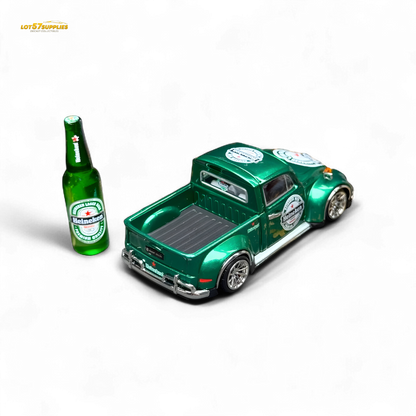 Liberty64 VW Beetle Pickup Heineken Livery 1:64
