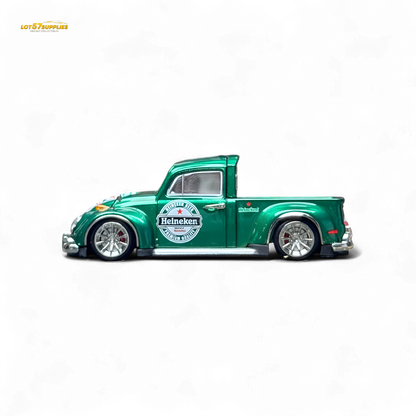 Liberty64 VW Beetle Pickup Heineken Livery 1:64