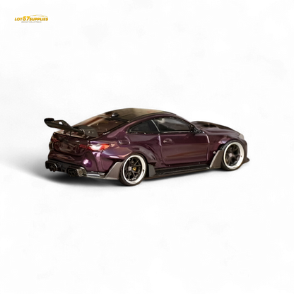 Street Weapon BMW M4 G82 Widebody - Dark Purple Special Edition 1:64