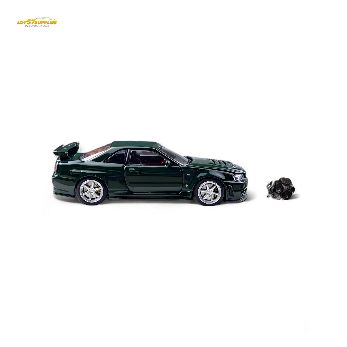 PGM Nissan GTR R34 Z-TUNE - British Green 1:64 Ordinary