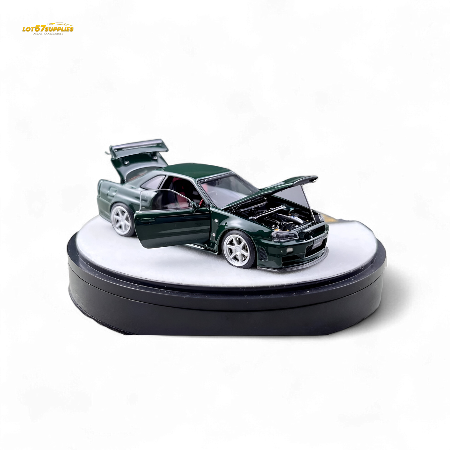 PGM Nissan GTR R34 Z-TUNE - British Green 1:64 Luxury Box 1:64
