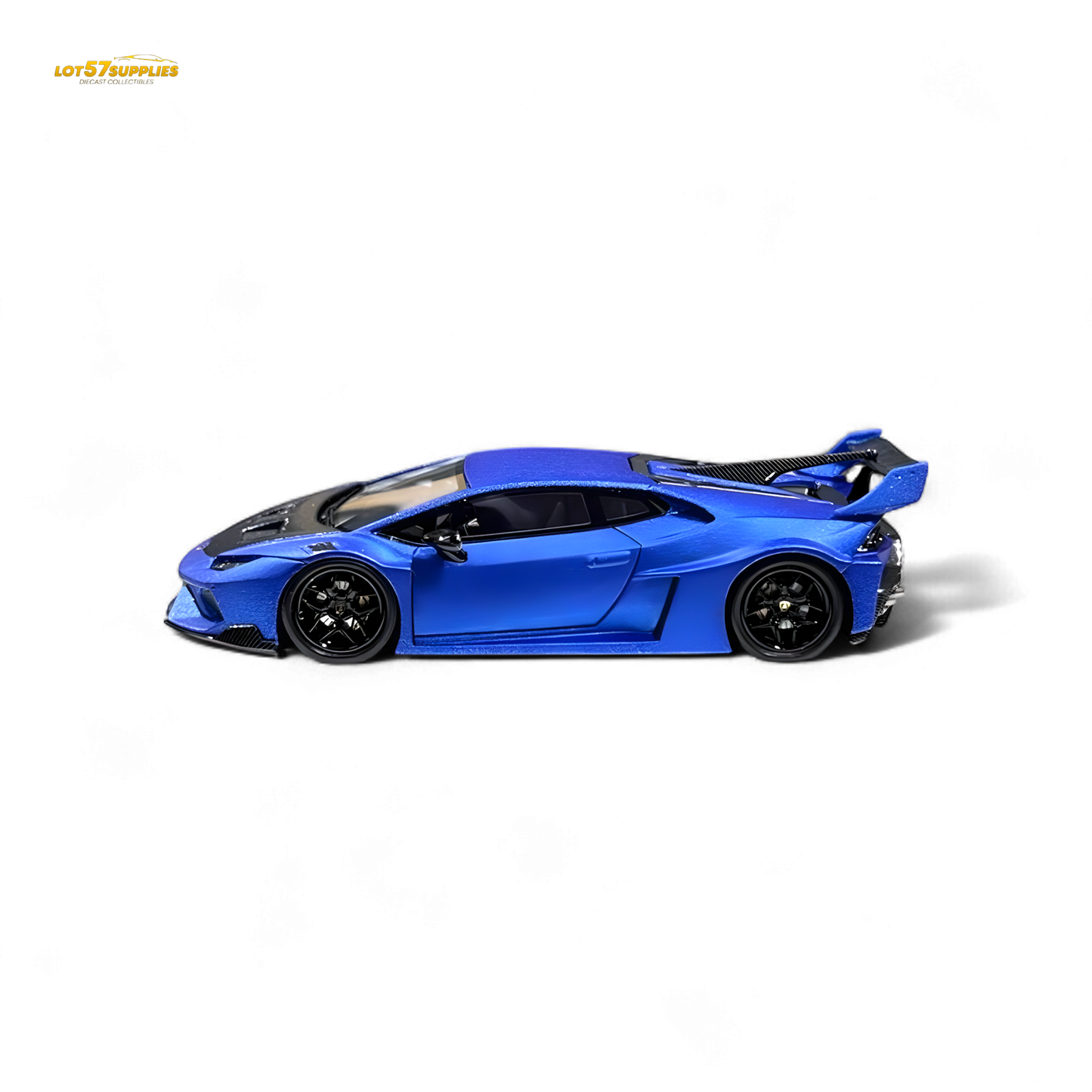 Flame Huracan LP610-4 LWBK WideBody Resin - MATTE BLUE LBWK 1:64