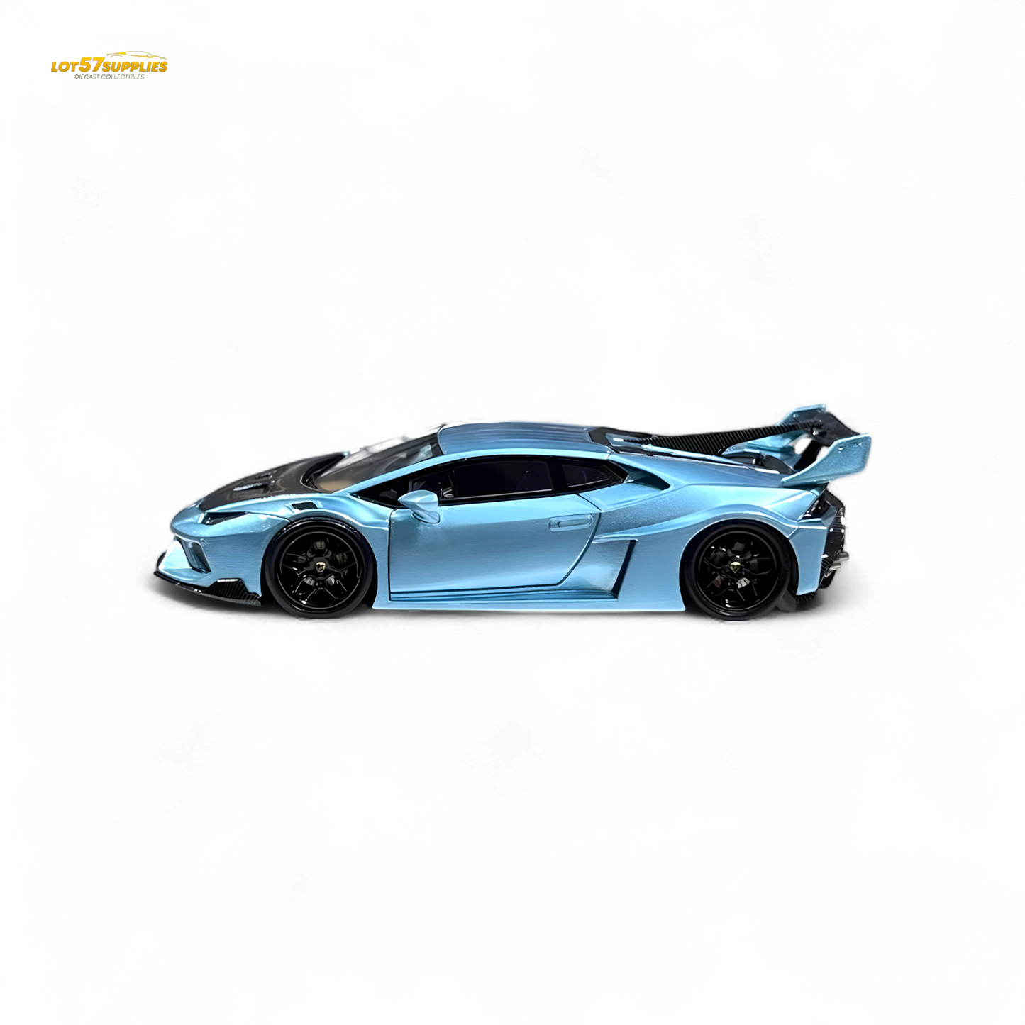 Flame Huracan LP610-4 LWBK WideBody Resin - ICE BLUE LBWK 1:64