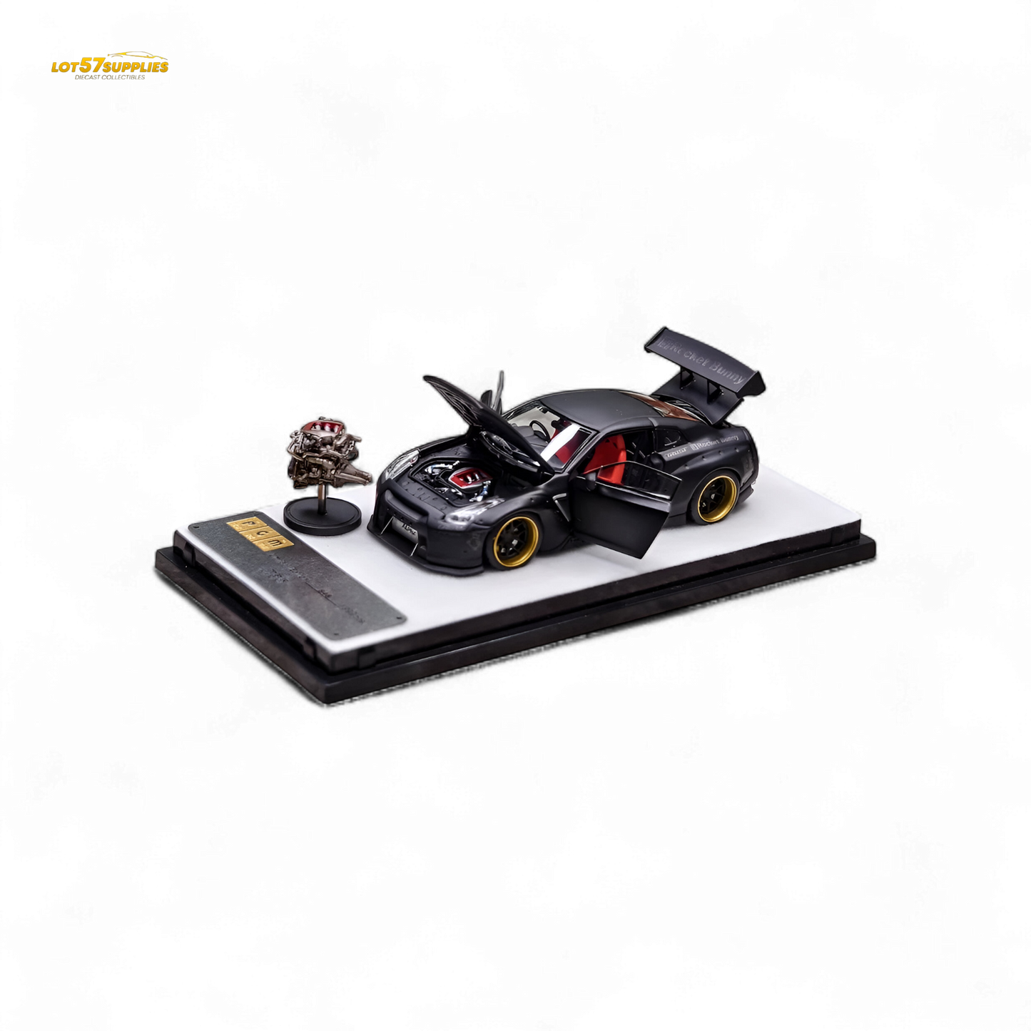 PGM Rocket Bunny R35 - Matte Black Ordinary version 1:64