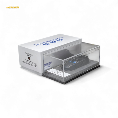 The Laboratory X ZONZO Gemballa Mirage GT MATTE BLACK 1:64 Resin